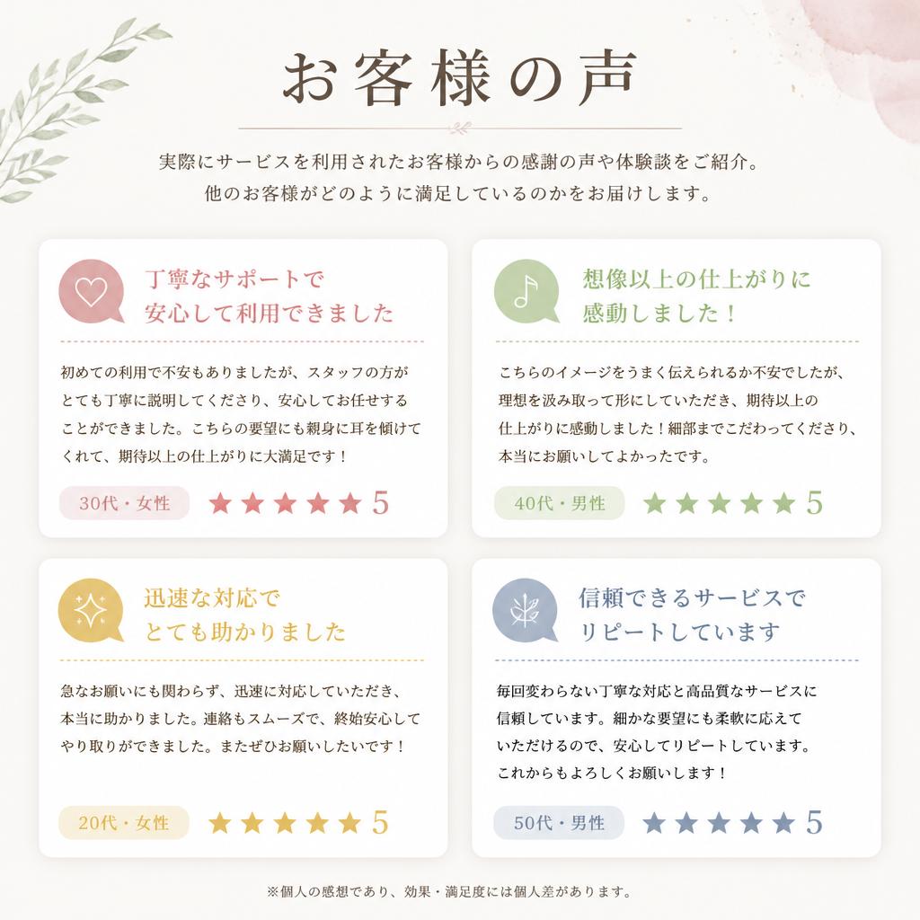 お客様の声