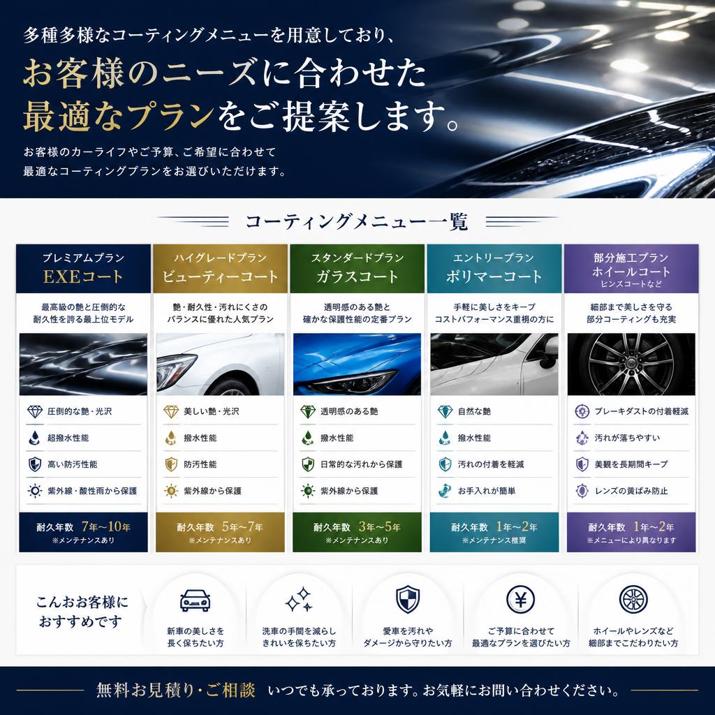 施工メニューのご紹介