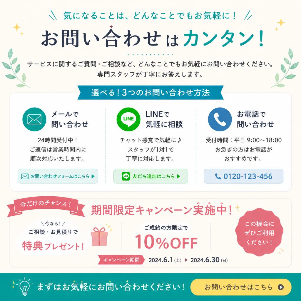 今すぐ問い合わせ！